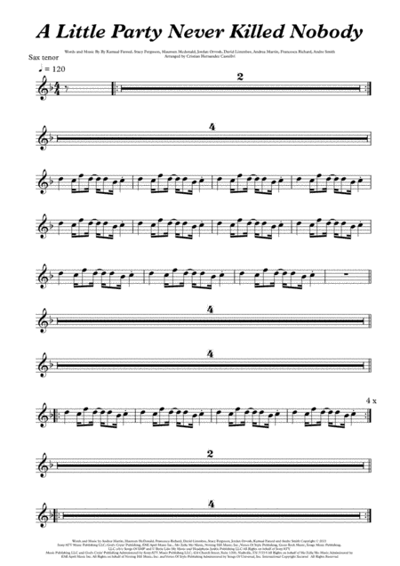 A Little Party Never Killed Nobody (all We Got) (arr. Cristian Hernandez Castellvi)