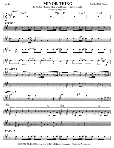 Minor Thing (arr. Jorge Juárez)