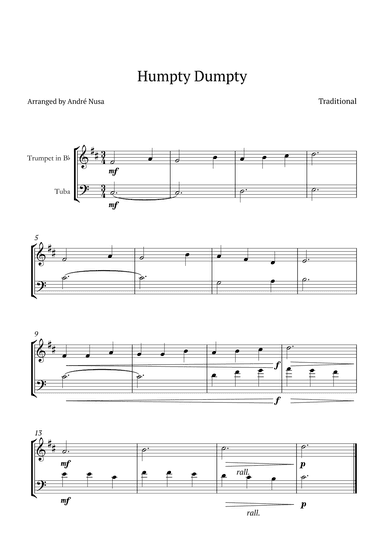 Humpty Dumpty (arr. André Nusa)