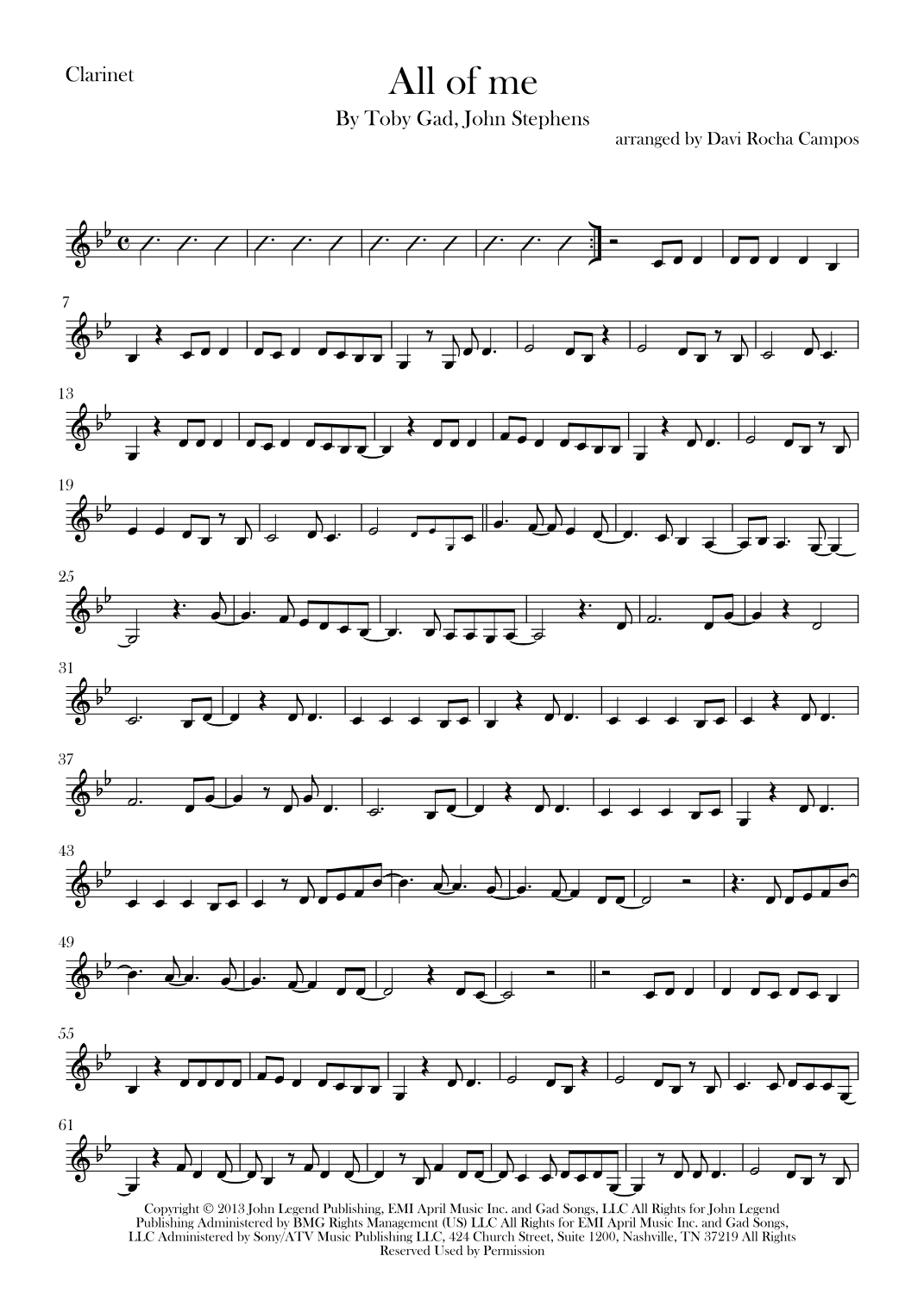 All Of Me (arr. Davi Rocha Campos)