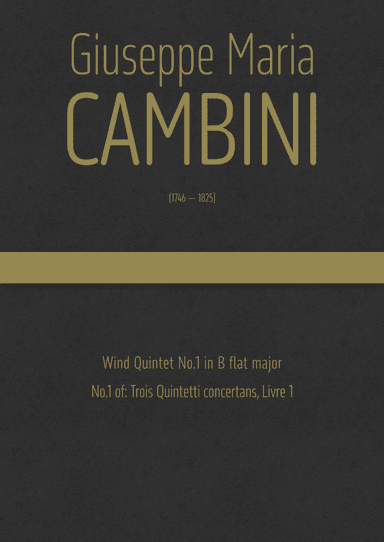 Cambini - Wind Quintet No.1 in B flat major (arr. J.G. Cucó Barber)