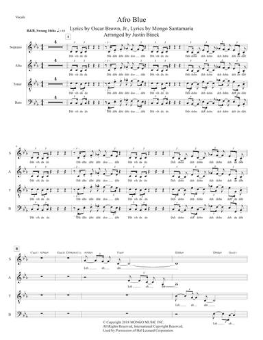Afro Blue (vocal) (arr. Justin Binek)