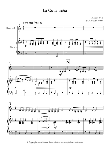 La Cucaracha (arr. Christian Morris)