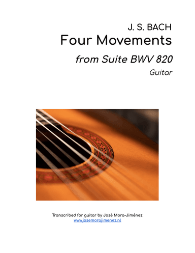 4 Movements from Suite BWV 820 (arr. Jose Mora-Jimenez)