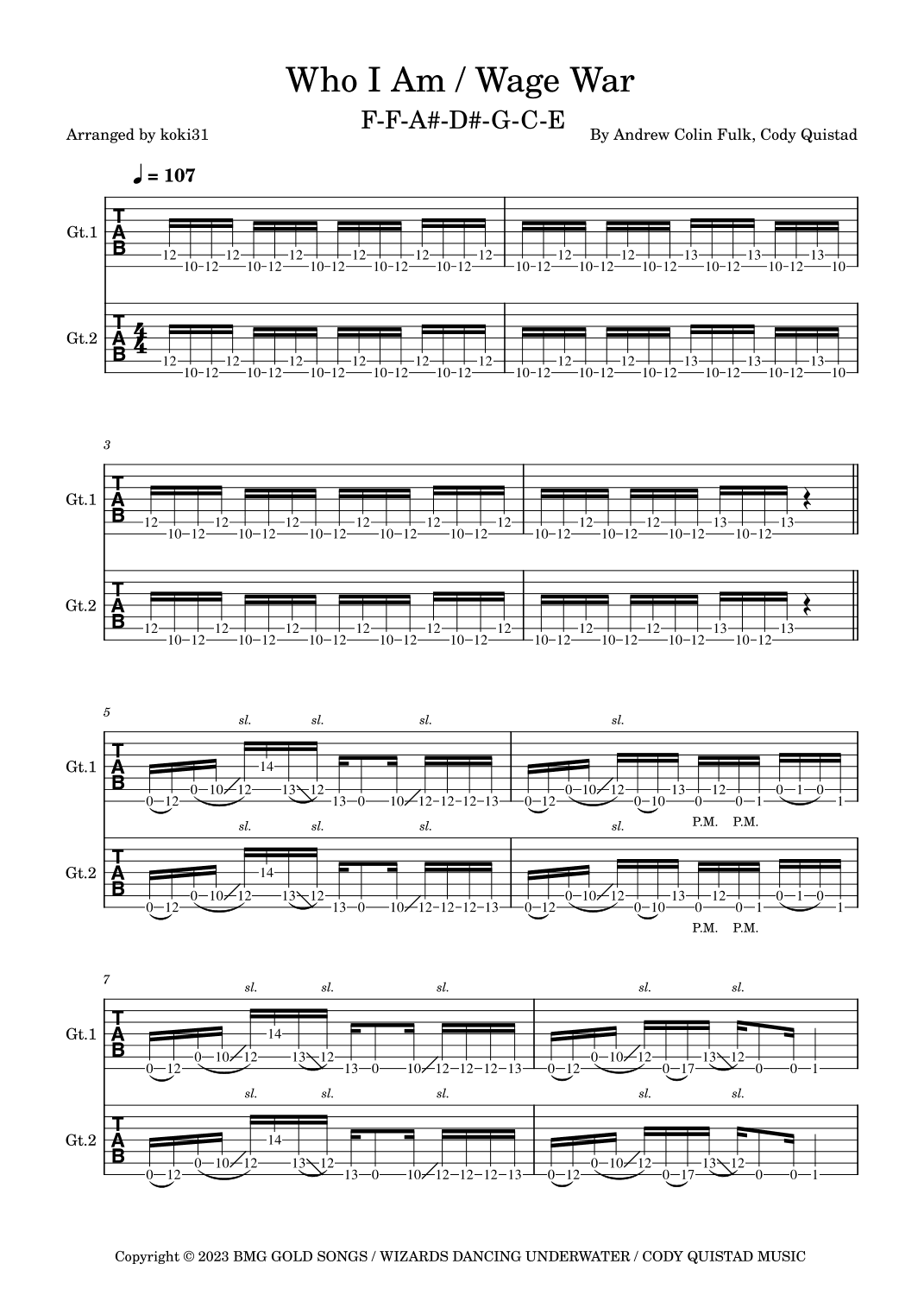 Who I Am (arr. koki31)