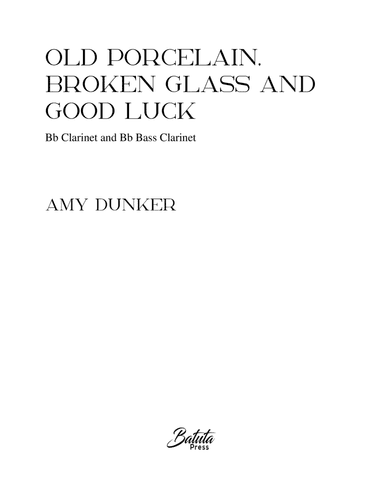 Old Porcelain, Broken Glass and Good Luck