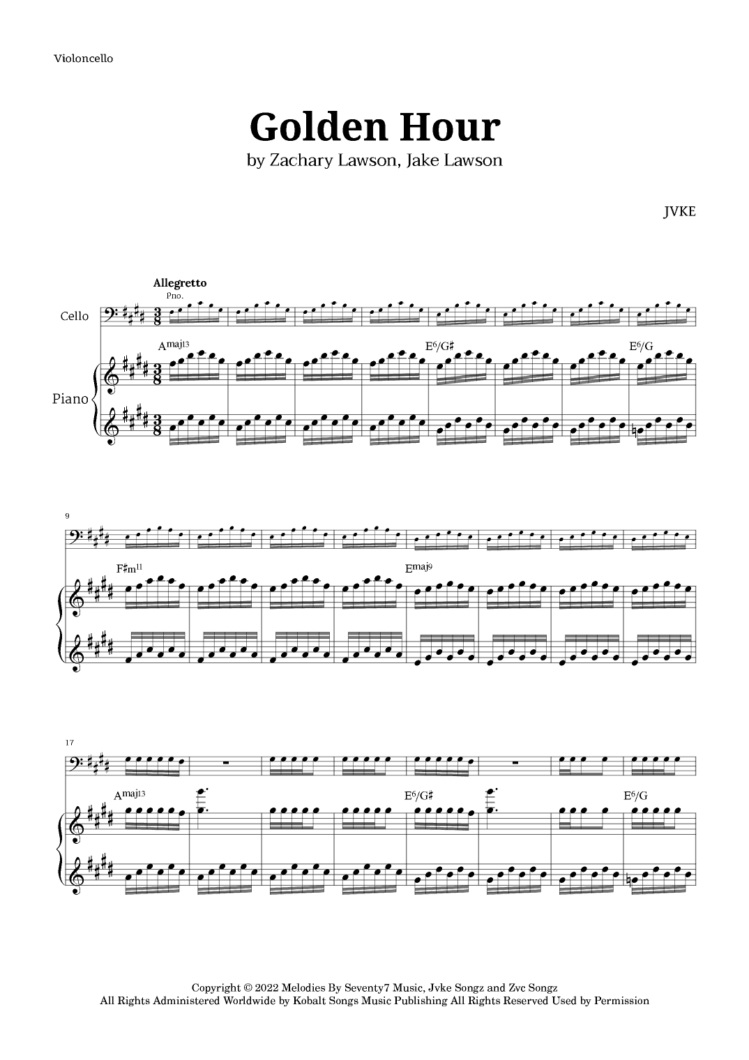 Golden Hour (arr. Langanho)