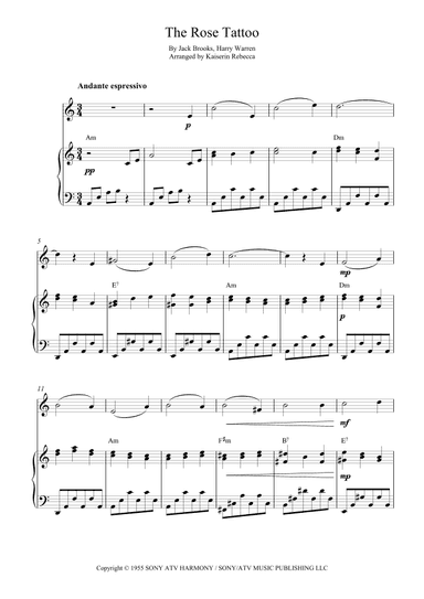 The Rose Tattoo (inspired By The Motion Picture) (arr. Kaiserin Rebecca)