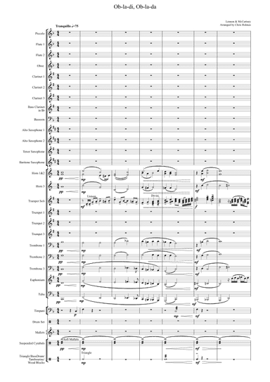 Ob-la-di, Ob-la-da (arr. Chris Holmes)