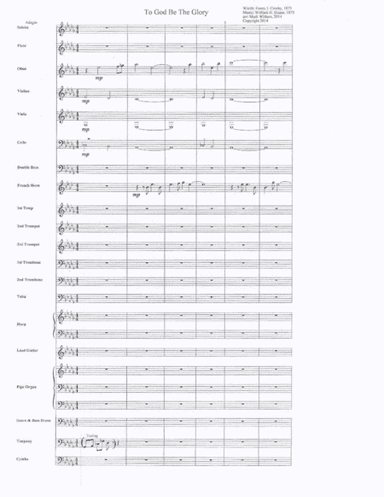 To God be the Glory (arr. Mark Withers)