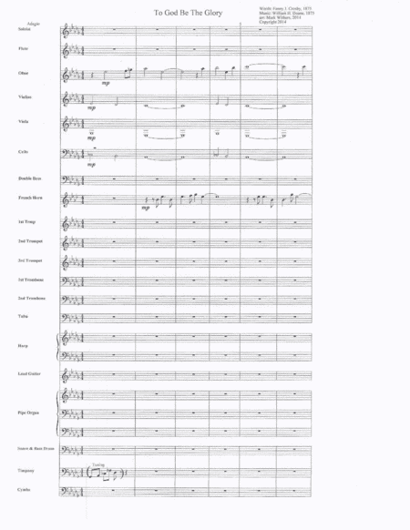 To God be the Glory (arr. Mark Withers)