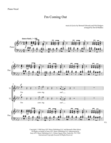 I'm Coming Out (arr. David Maddux)