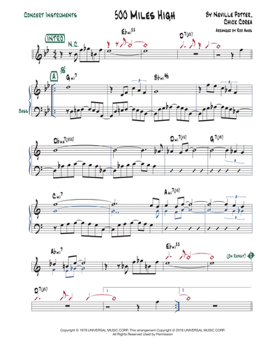 500 Miles High (arr. Rob Ames)
