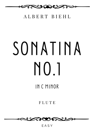 Biehl - Sonatina No. 1 Op. 57 in C Major - Easy (arr. Piacere Music Sheets)