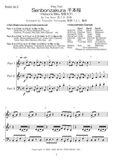 Senbonzakura (arr. Tsuyoshi Yoroiguma)