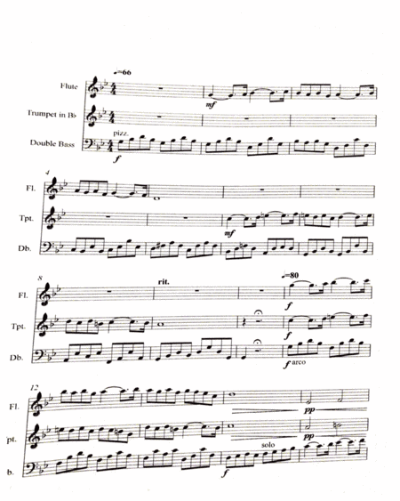 Breakdancing to Faure's Pavane (For Flute, Double Bass and Trumpet (arr. Matthew Jones)