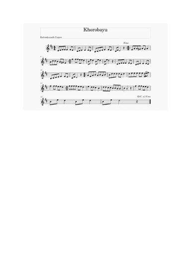 Khorobayu Boy Bege | Rabindranath Tagore (arr. Apratim Nayak)