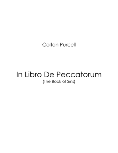 In Libro De Peccatorum (The Book of Sins)