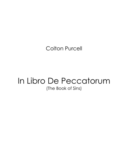 In Libro De Peccatorum (The Book of Sins)