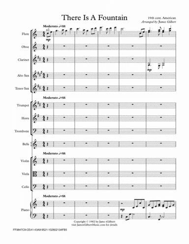 There Is A Fountain (arr. James Gilbert)