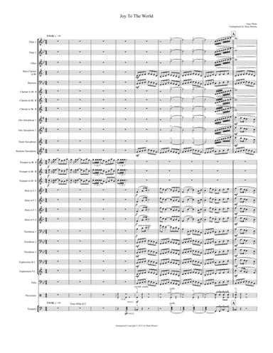 Joy To The World (arr. Dean Mounts)