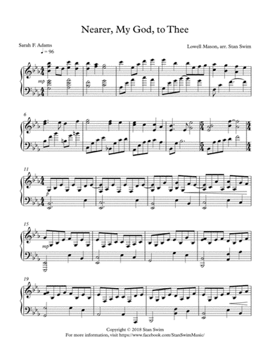 Nearer, My God, to Thee (piano solo) (arr. Stan Swim)
