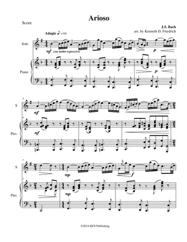 Arioso (arr. Kenneth D. Friedrich)