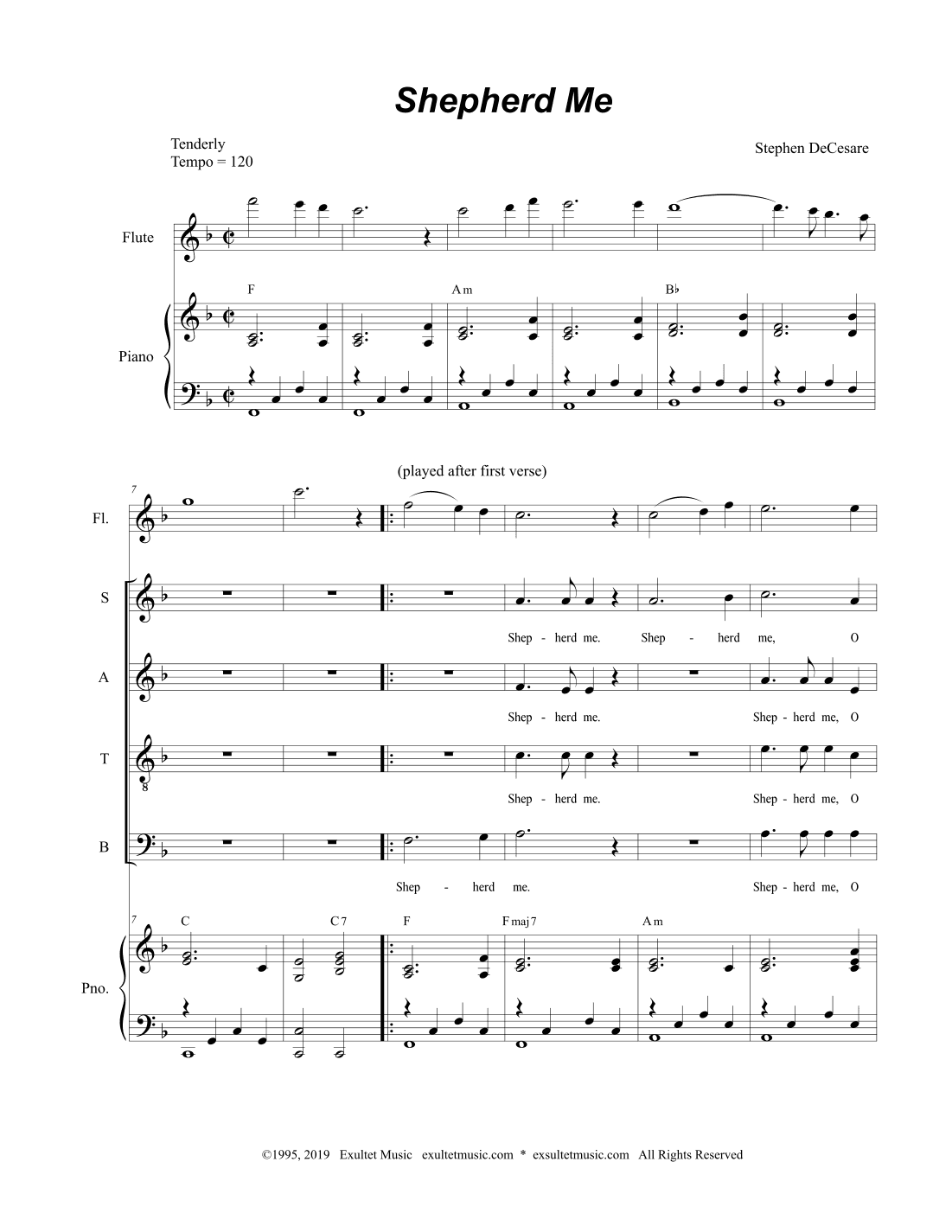 Shepherd Me (SATB)