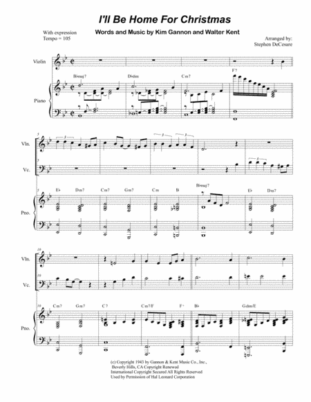 I'll Be Home For Christmas (arr. Stephen DeCesare)