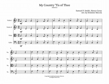 My Country 'Tis of Thee (America) (arr. Dominic Meccia)
