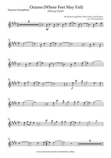 Oceans (where Feet May Fail) (arr. Fernando Britto)