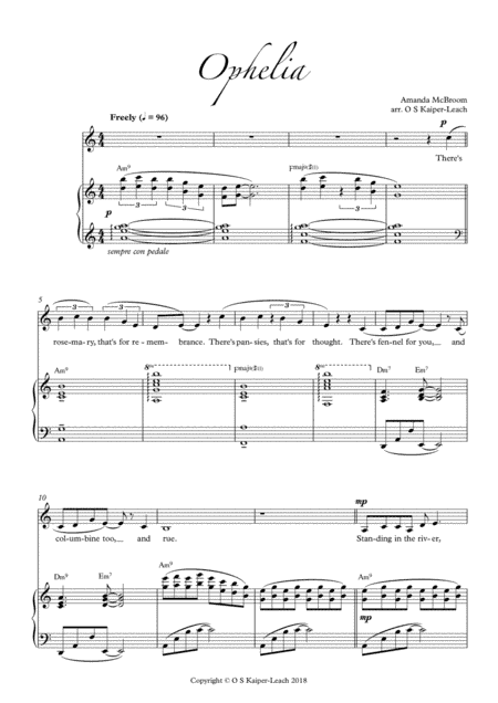 Ophelia (Female Solo)