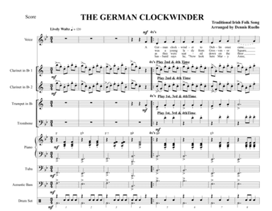THE GERMAN CLOCKWINDER - OKTOBERFEST - OPTIONAL VOCAL (arr. Dennis Ruello)