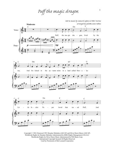 Puff The Magic Dragon (arr. Julietta Anne Rabens)
