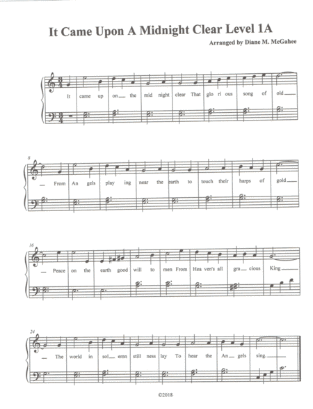 It Came Upon A Midnight Clear (arr. Diane M. McGahee)