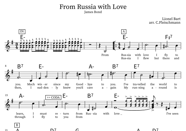 From Russia With Love (arr. Christoph Fleischmann)