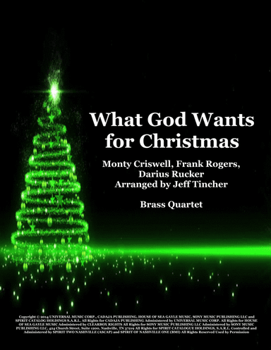 What God Wants For Christmas (arr. Jeff Tincher)
