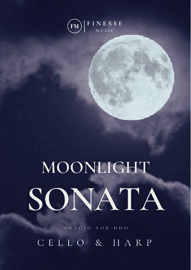 Moonlight Sonata for Violoncello + Pedal Harp (duet) (arr. Ivan de Andrade)