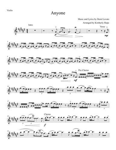 Anyone (arr. Kimberly Hope)