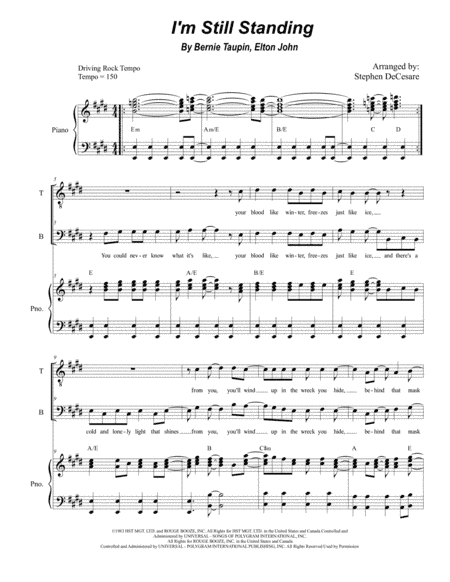 I'm Still Standing (arr. Stephen DeCesare)
