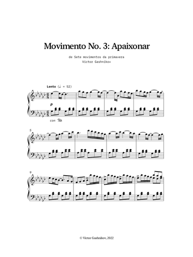 Movimento No. 3: Apaixonar