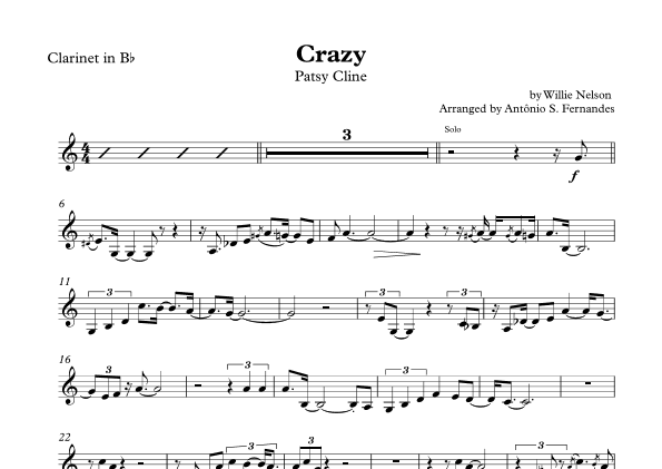 Crazy (arr. Antônio S. Fernandes)