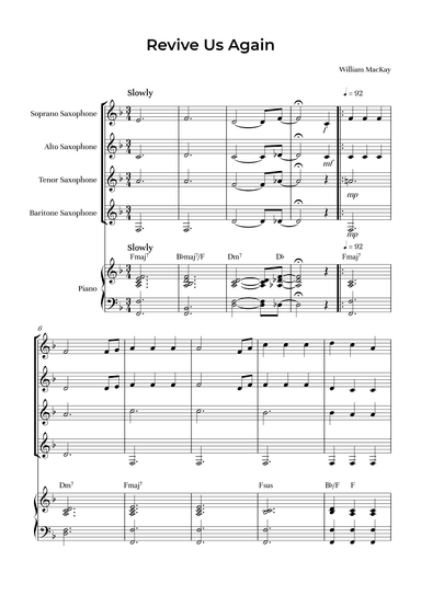 Revive Us Again (arr. Alliance Edition)