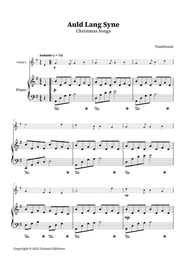 Auld Lang Syne (arr. Guima's Editions)