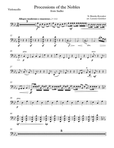 Procession Of The Nobles (arr. Lorento Golofeev)