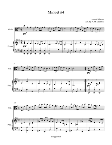 Minuet #4 (arr. Nick Lacanski)