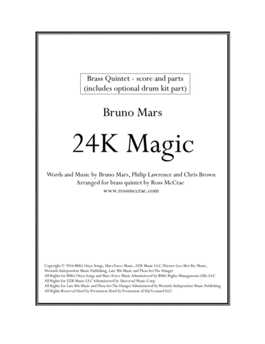 24K Magic (arr. Ross McCrae)