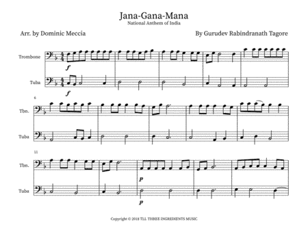 Jana Gana Mana (arr. Dominic Meccia)