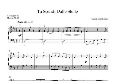 Tu Scendi Dalle Stelle (arr. Martin Neill)