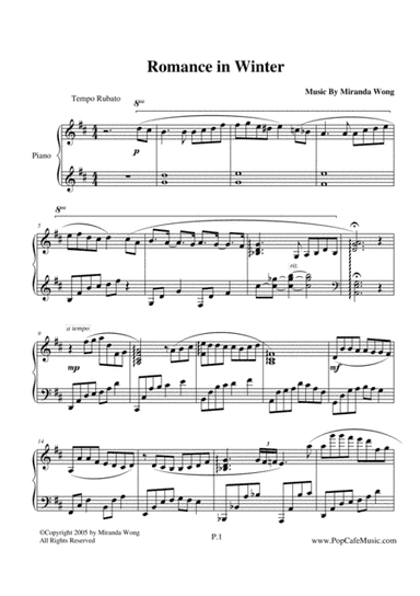 Romance in Winter - Romantic Piano Music by Miranda Wong